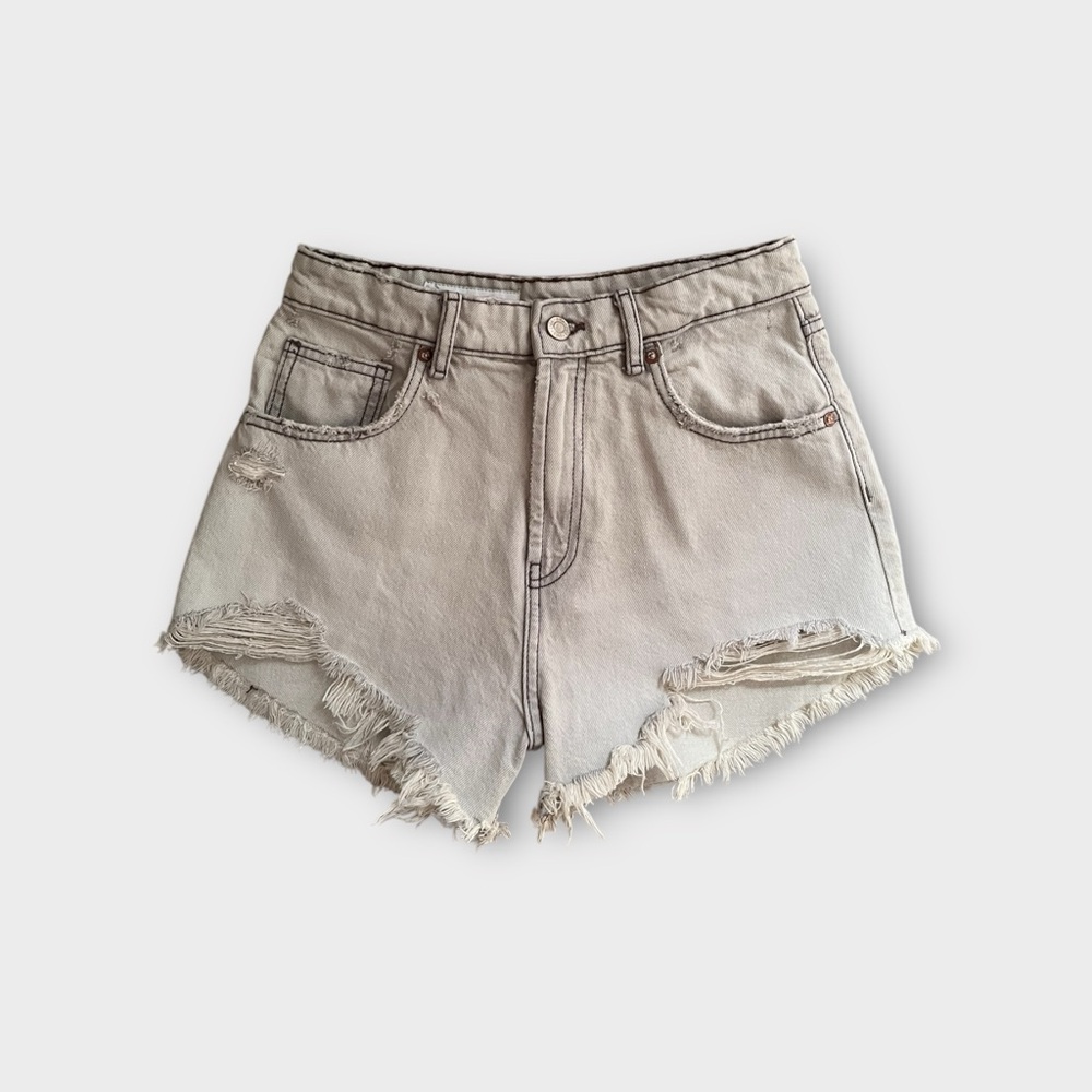 Zara High-Waisted Jean Shorts